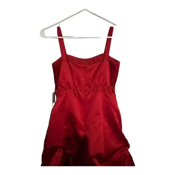 NWT Davids Bridal Junior bridesmaid pick me up dress style JB5062 apple  Size 12
